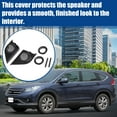 thumbnail image 2 of Auto Puerta Tweeter Altavoz Panel Cubierta para Honda - 2uds Negro, 2 of 6