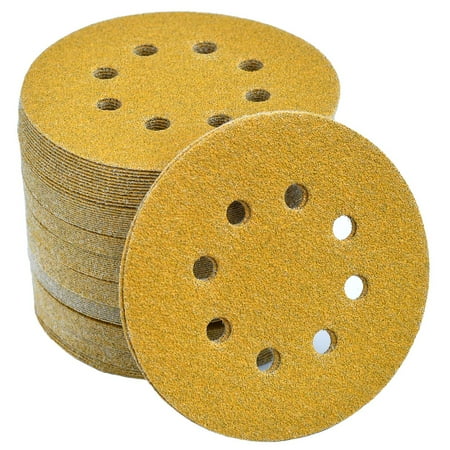

Heavy duty hook and loop Velcro film sandpaper multi-surface hook and loop sanding disc hook and loop 8 hole sandpaper(100pcs)