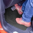 thumbnail image 3 of FH Group Universal Fit Adorable Paw Print, Heavy-Duty Rubber Floor Mats for Cars, SUV - Black Full Set, 3 of 8
