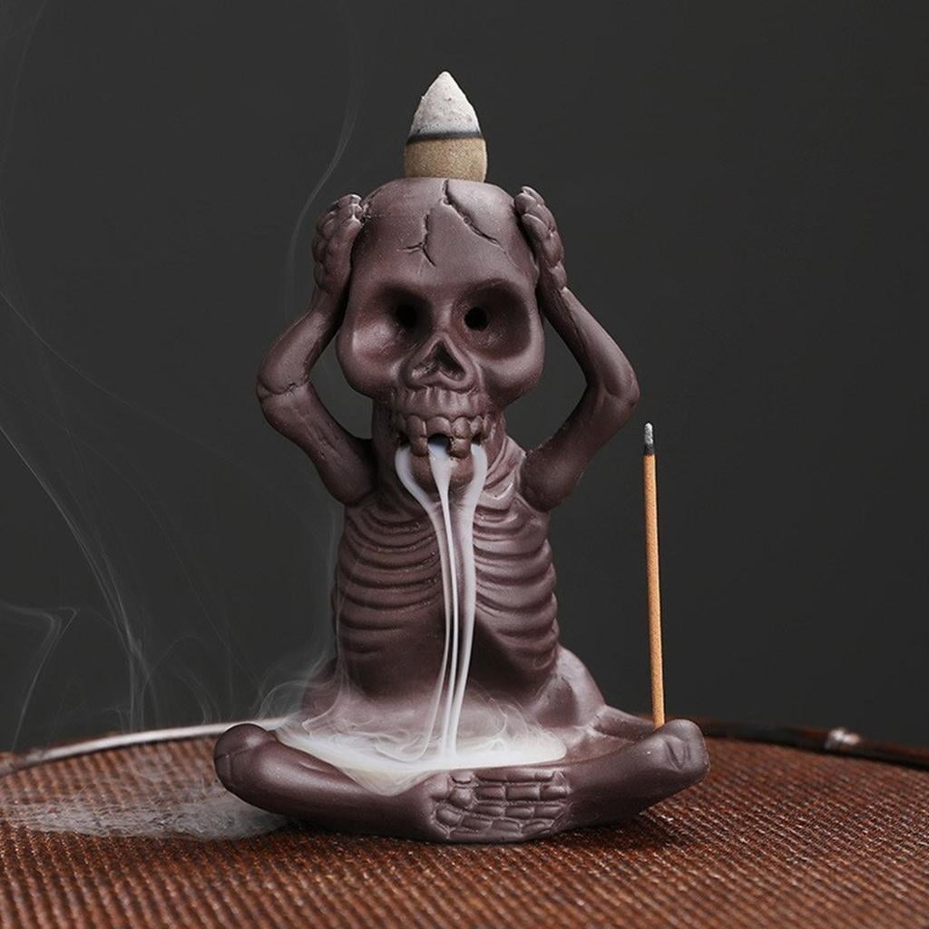 Shape Backflow Incenses Cones Holder, Ceramics Aromatherapys Furnaces Incenses Burners Holder for Home Craft