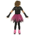thumbnail image 2 of Fun World Inc. Glitter Skeleton Halloween Fantasy Costume Female, Child 4-10, Pink, 2 of 7