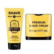 Bee Bald SHAVE Premium Shaving Cream for Men, Smooth Shave, for Face and Head, 6 fl oz