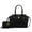 Black, variant on MKF Collection Isla Women's Satchel Bag with wallet Crocodile Vegan Leather Shoulder Bag 2Pcs Handbag Purse by Mia K - Wine