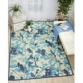 thumbnail image 2 of Nourison Vintage Lux 4' x 6' Indigo Modern Indoor Rug, 2 of 5