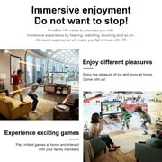 VR Headset for Phone, 3D Glasses Virtual Reality Headset with Bluetooth Headphone, VR Glasses for TV,Movies&Video Games with Adjustable Pupil Distance VR Goggles for iPhone/Android,Black,FCC Approved