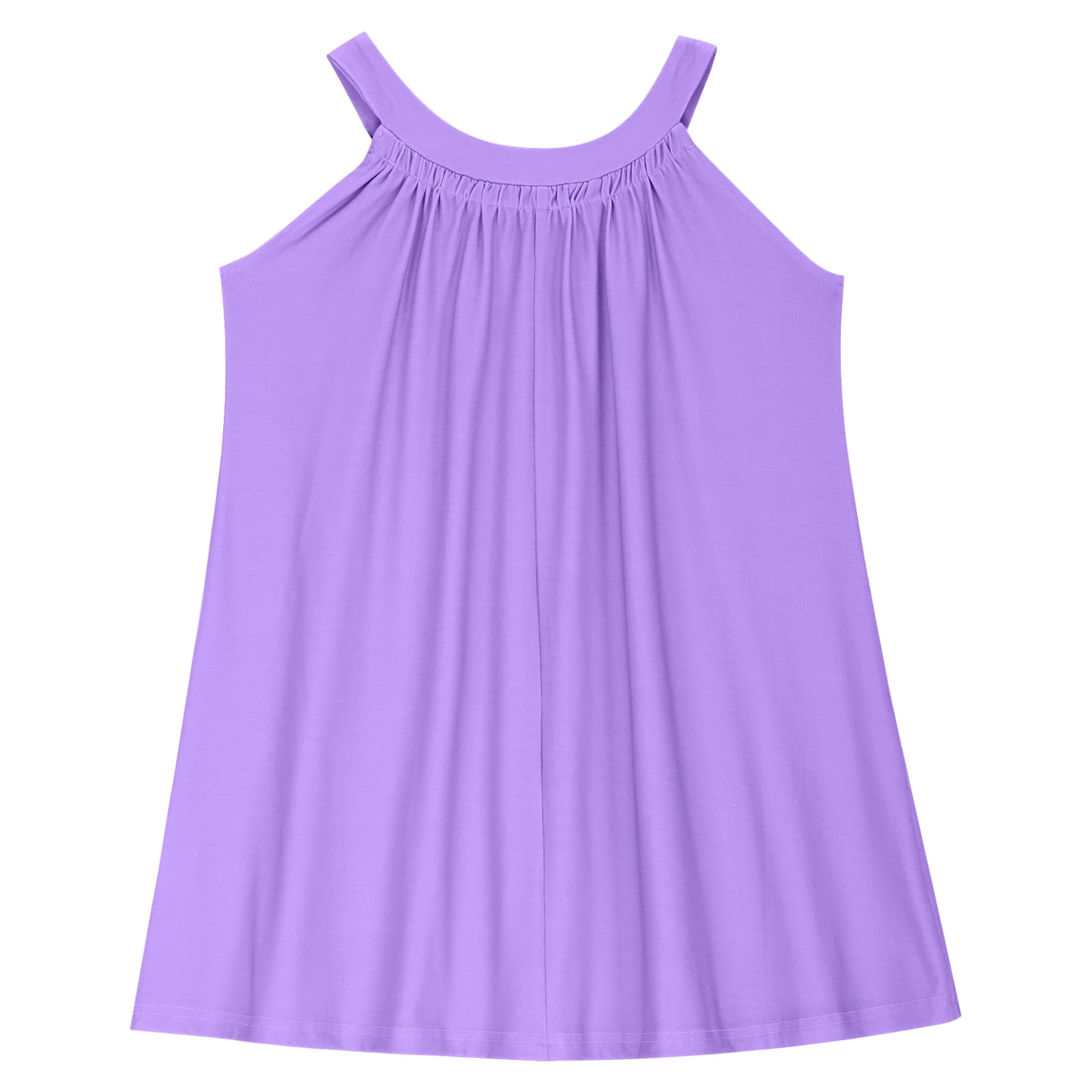 FAIWAD Girls Dresses Beach Swim Cover Up Summer Casual Tank Dress Kids Sleeveless Flowy A-Line Midi Sundress 4-15 Years
