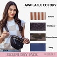 thumbnail image 7 of Kedzie Women's Day Pack Neoprene Crossbody Bag with Adjustable Strap, Black, 7 of 7