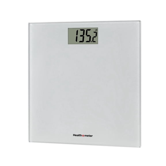 Health o meter Compact Glass Scale, 450 lb Capacity, Accurate Weight, LCD Display
