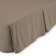 thumbnail image 3 of Bare Home Bed Skirt, Microfiber, Pleated, 15" Tailored Drop, Full XL, Taupe, 3 of 5