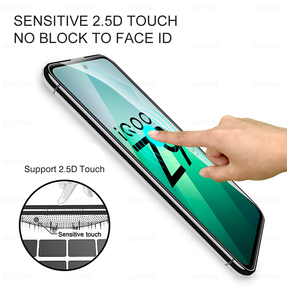 2pcs Tempered Glass For Vivo Iqoo Z9 2024 Protective Screen Protector Iqooz9 Iqooz9x Iqoo Z9x Z9