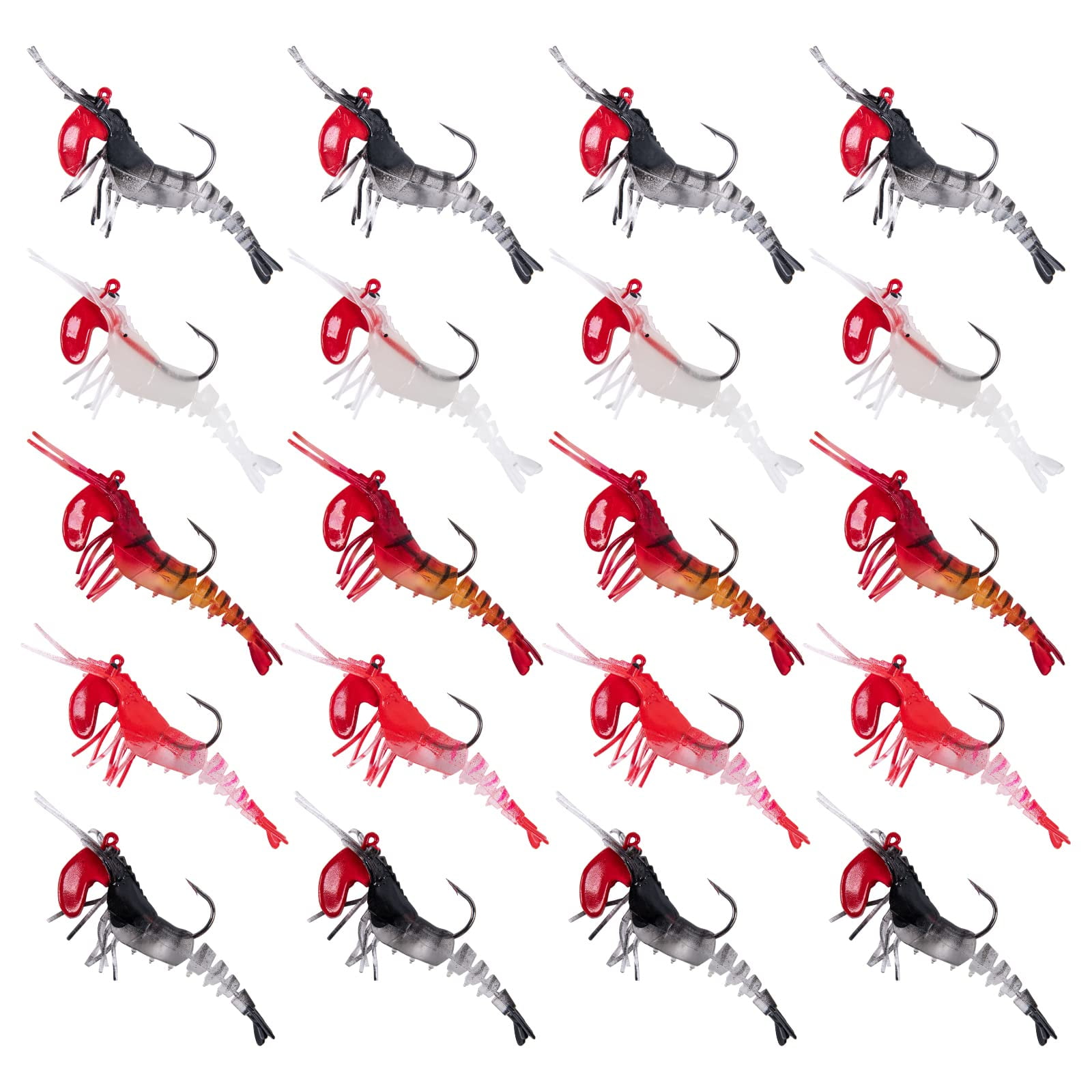 Goture Soft Shrimp Lures Fishing Popular Bait for Freshwater Fish and