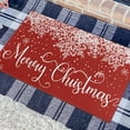 thumbnail image 2 of Christmas Winter Door Mat Outdoor for Front Door Decorations,Red Snowflake Snow Merry Christmas Doormat,Xmas Holiday Welcome Floor Mat Rug for Porch Entrance Farmhouse Decor,30" x 17", 2 of 6