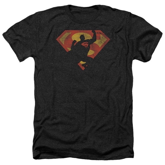 Superman - S Shield Knockout - Heather Short Sleeve Shirt - Small