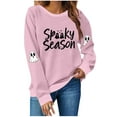 thumbnail image 2 of Heisall Womens Hoodie 2025 Autumn Winter Long Sleeve Hooded Pullover Halloween Print Loose Casual Fashion Sweatshirt, 2 of 4