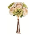 thumbnail image 1 of Vickerman Bouquet de Roses Artificielles en Tissu 13 Pouces Vert/ivoire (Ensemble de 2), 1 of 3