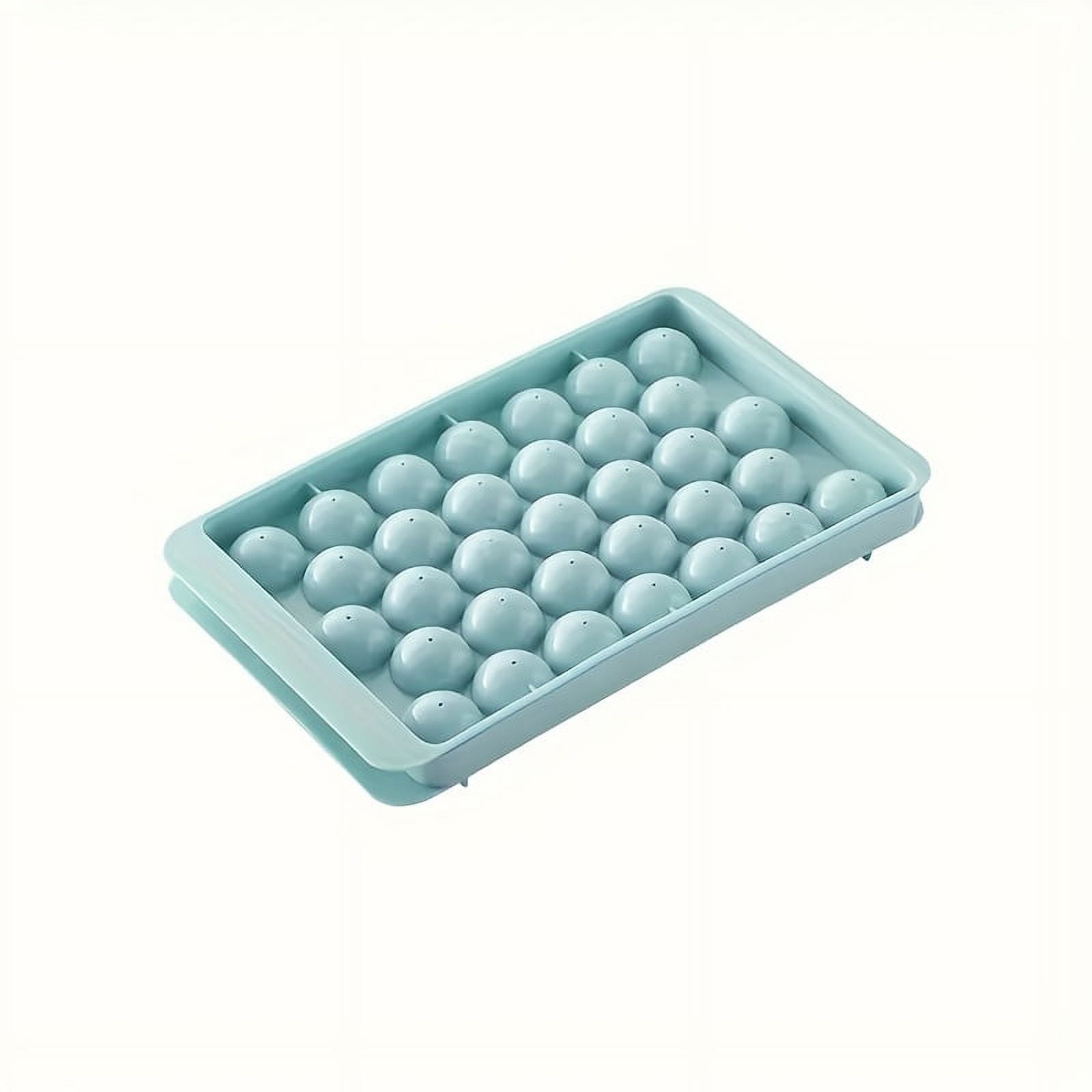 Summer Covered Round Ball Ice Tray Plastic Ice Ball Ice Cube Mold Refrigerator Ice Ball Mold Ice Making Box Round Ice Mold