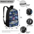 thumbnail image 4 of Uorisanigo Blue Camo Digger School Backpack for Girls Boys 10-12, Large Capacity School Bag for Kids, Casual Daypack Elementary Kindergarten Preschool Schoolbags with added Straps, 4 of 6