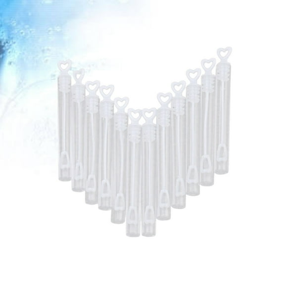 COSMOBETTY 30Pcs Heart Bubble Bottle Creative Water Bottle for Kids Party Favors Wedding 4.21X0.43X0.43In