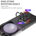 thumbnail image 6 of Allytechgroup for Samsung Galaxy Z Flip 7 Magnetic Case, Compatible with Car Mount Shockproof Ring Holder Anti-Scratch Bumper Slim Hard PC Cover Phone Case for Samsung Galaxy Z Flip 7, Black, 6 of 11
