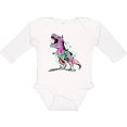 thumbnail image 3 of Inktastic Graffiti Paint Splatter T-Rex Boys or Girls Long Sleeve Baby Bodysuit, 3 of 5