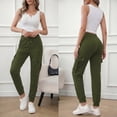 thumbnail image 3 of SOMER Women's Sweatpants Cargo Joggers High Waisted Drawstring Hiking Workout Pants Lightweight Comfy with Pockets, 3 of 9