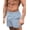 P Blue Combo, variant on Men Bathing Suit Swimwear Square Leg Chubbies Sexy Elastic Board Short