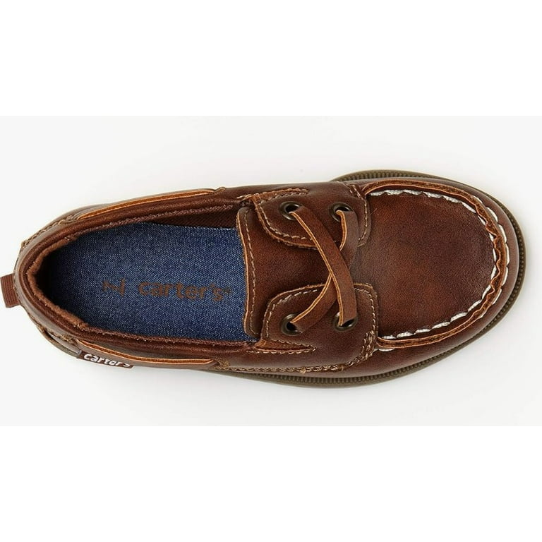 Carter's Bauk Toddler Boys' Slip-On Boat Shoes Color: Light Brown