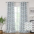 thumbnail image 2 of Cortinas Joydeco Verde Floral 274 cm de Largo para Dormitorio 2 Paneles, 2 of 7