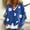 Blue, variant on CaiJunJia Sweaters for Women No Boundaries Fall Winter Women's Casual Floral Printed Long Sleeve Button Down Knitted Cardigan Sweater Coat