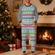 thumbnail image 1 of Pijama navideño para hombre, blusa y pantalones con estampado navideño a cuadros., 1 of 5