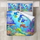 thumbnail image 2 of Juego Dolphin Printed Bedding Edredón Funda Nórdica con Cremallera, Ultra Suave, 2 of 7