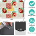 thumbnail image 5 of Rubber Dish Drying Mat for Kitchen Counter Large Boho Flowers Washable Quick Home Coffee Pad Fit Under Sink,Bar,Utensils 18x24in, 5 of 7