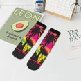 thumbnail image 7 of Naloa Flamingo And Palm Trees At Sunset Ankle Socks for Women Non Slip Socks No Show Socks Classic Low Cut Casual Socks Casual Socks, 7 of 7