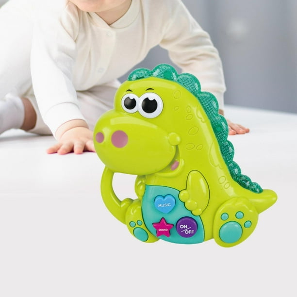 Juguete musical para bebés, juguete musical, juguete de teclado de piano interactivo, juguete musical de piano navideño, juguete para bebés de 6 a 12 Dinosaurio