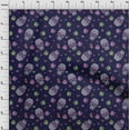 thumbnail image 4 of oneOone Cotton Poplin Navy Blue Fabric Skull Diy Clothing Quilting Fabric Print Fabric By Yard 56 Inch Wide, 4 of 5
