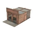 thumbnail image 3 of TISHITA City Building Model Kit 1/72, Micro Landscape, Untreated, DIY, Paintable, Easy Assembly, Miniature Scene Model, Landscape Layout Prison, 3 of 8