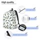 thumbnail image 3 of Disketp Colorful Grass print Canvas Backpack Lightweight Travel Daypack Student Rucksack Laptop Backpack-Medium, 3 of 5