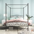 thumbnail image 2 of Vintage Style Metal Bed Frame - Bedroom Sleep with Under-Bed Storage, 2 of 2