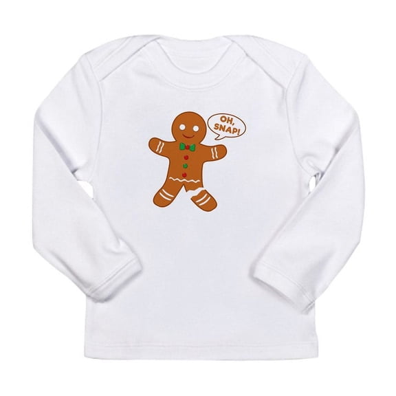 CafePress - Oh Snap Gingerbread Man Long Sleeve Infant T Shirt - Long Sleeve Infant T-Shirt
