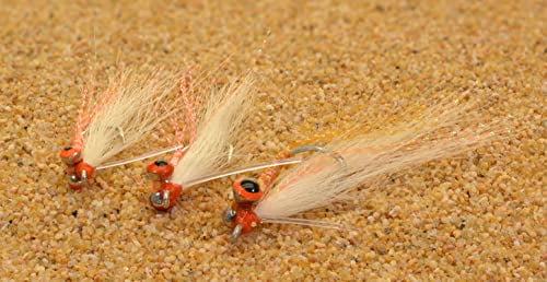 3 Flies - Gotcha Christmas Island Fly - Great for Permit and Redfish as Well - Mustad Hooks - Choose Size