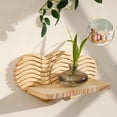 thumbnail image 2 of Boho Wall Shelf Love Shape Wooden Floating Shelf for Bedroom Living Room Wall Decor Rustic Home Display Rack by PALIFEUR, 2 of 10