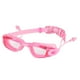 thumbnail image 2 of Gafas de natación antivaho ajustables, portátiles, con visión clara y tapón para los oídos. Rosa, 2 of 9
