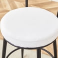 thumbnail image 7 of Bar Stools Set of 2,Stylishly Bar Chair with High Quality Fabric,Ergonomic High Legged Bar Chairs with Comfortable Seat Cushion,Sturdy Chair Legs,for Bar,Kitchen Island,Dining Room,White+Black, 7 of 7