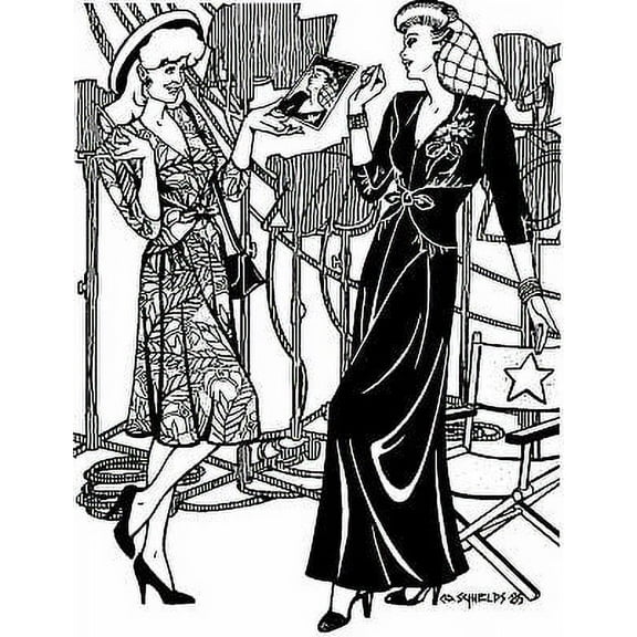 Folkwear Glamour Girl Dress #233 Daytime Dress 1930's Era Sewing Pattern (Pattern Only) folkwear233