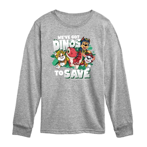 Paw Patrol: The Dino Movie - Dinos To Save - Toddler Boys Long Sleeve Graphic T-Shirt
