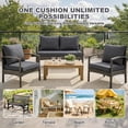 thumbnail image 6 of TOPCHANCES Outdoor Deep Seat Cushion Set, 24x24 Inch Waterproof Outdoor Deep Seat Cushions for Patio Furniture (Set of 1, Dark Gray), 6 of 11