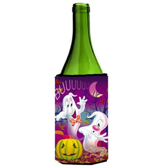Buuu Ghosts Halloween Wine Bottle Can cooler Hugger