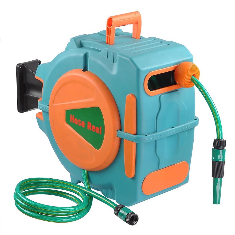 Yescom 65Ft Auto Rewind Garden Water Hose Reel Retractable Automatic Wall Mount Outdoor... by Yescom