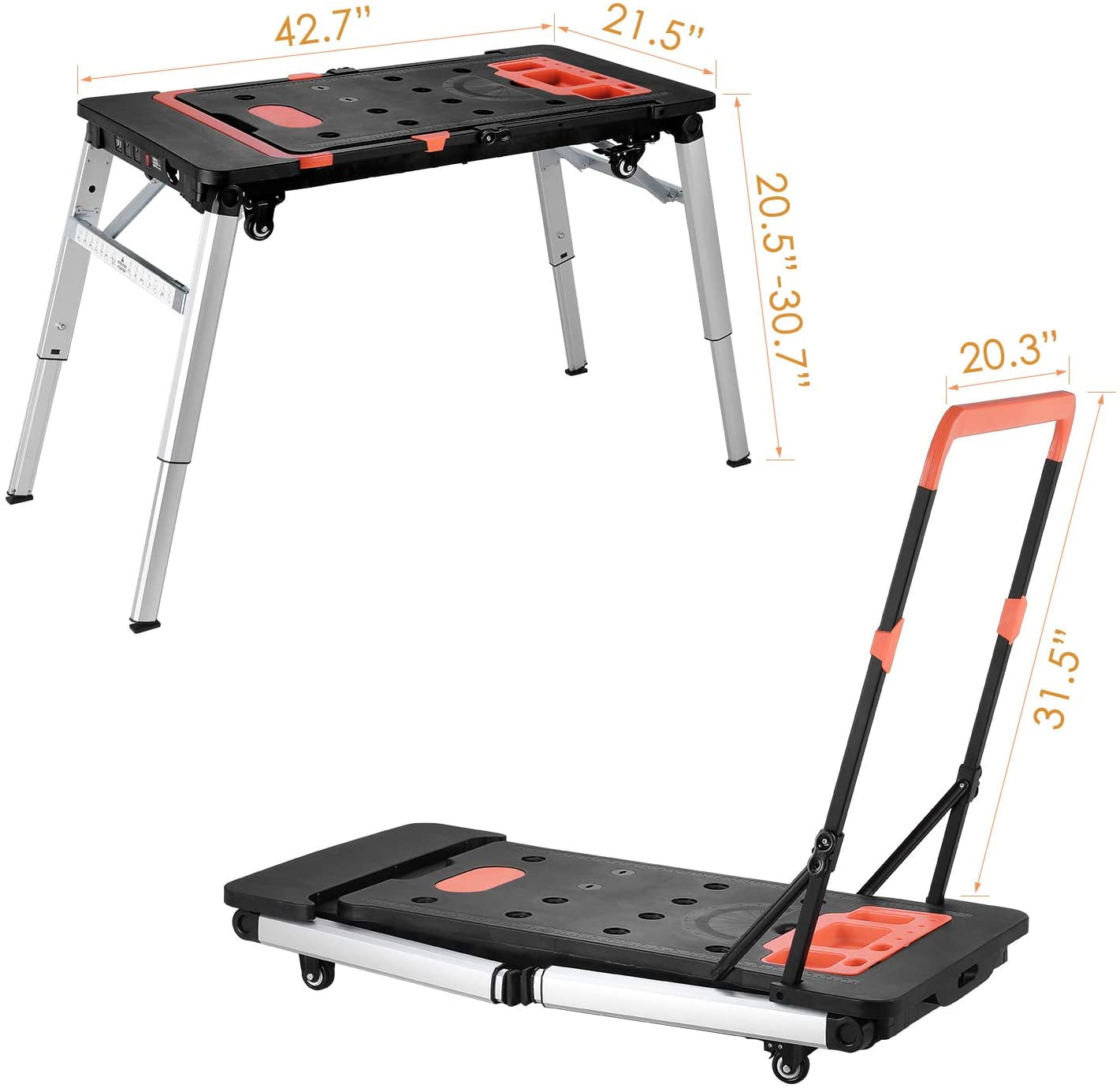 Details about   7-IN-1 Workbench Multi-Function Work Bench Portable Foldable Easily Storable 