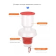 thumbnail image 4 of Washing Machine Drainage Supplies Useful Dual-Interface Multifunctional Anti odor Drainage Water Pipe Joint Sink Drain Pipe Adapter Dishwasher Water Pipe Connector Kitchen Basin Sewer Branch 3, 4 of 8